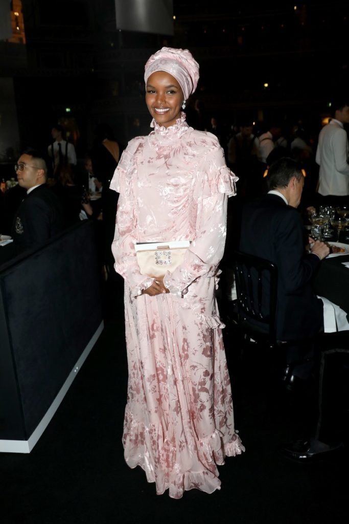 Halima Aden at british fashion awards