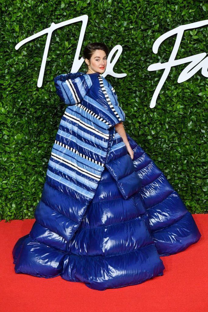 Shailene Woodley at british fashion awards