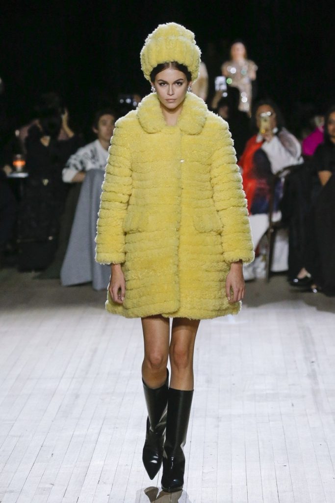 Kaia Gerber walks for Marc Jacobs autumn/winter 2020 at New York Fashion Week on 12 February 2020