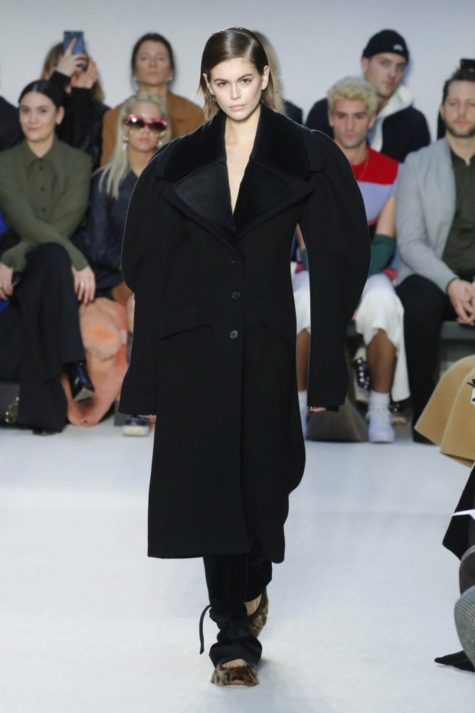 Kaia Gerber walks for JW Anderson autumn/winter 2020 at London Fashion Week on 17 February 2020